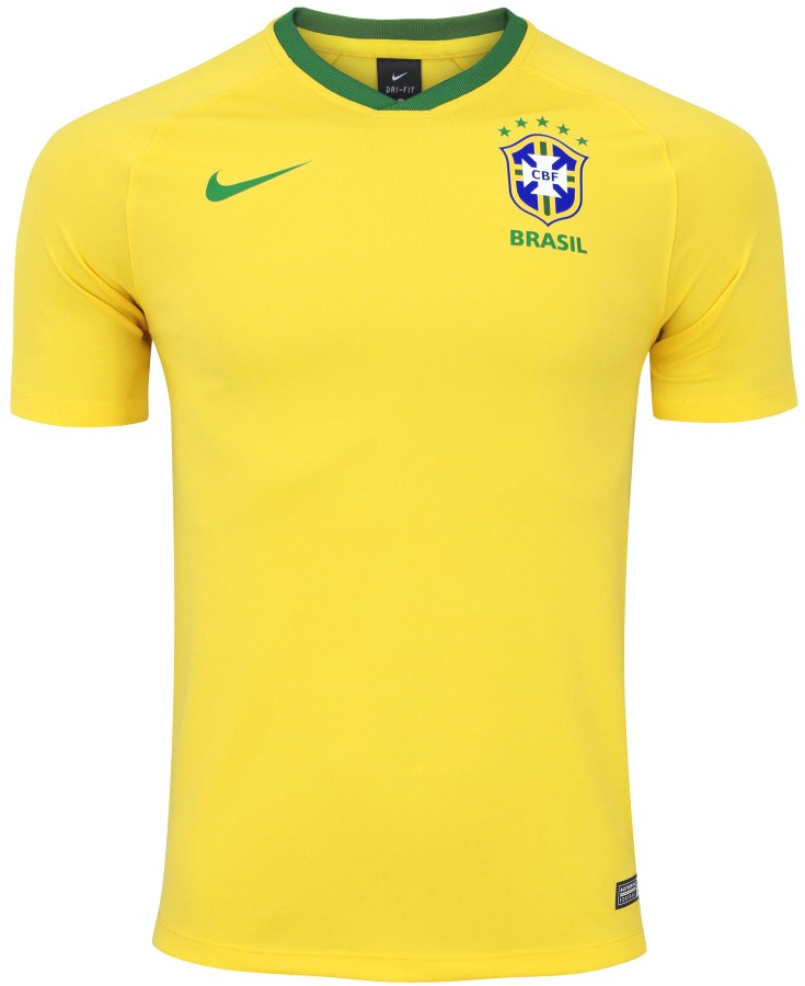 camisa da selecao brasileira amarela